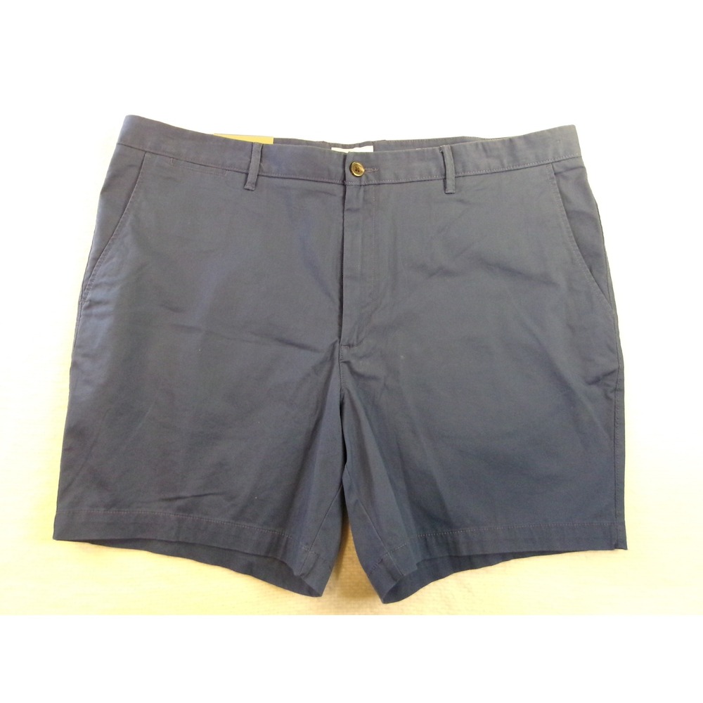 Goodfellow‎ & Co Mens Every Wear Shorts Navy Blue 42 Flat Front 7in Inseam NWT